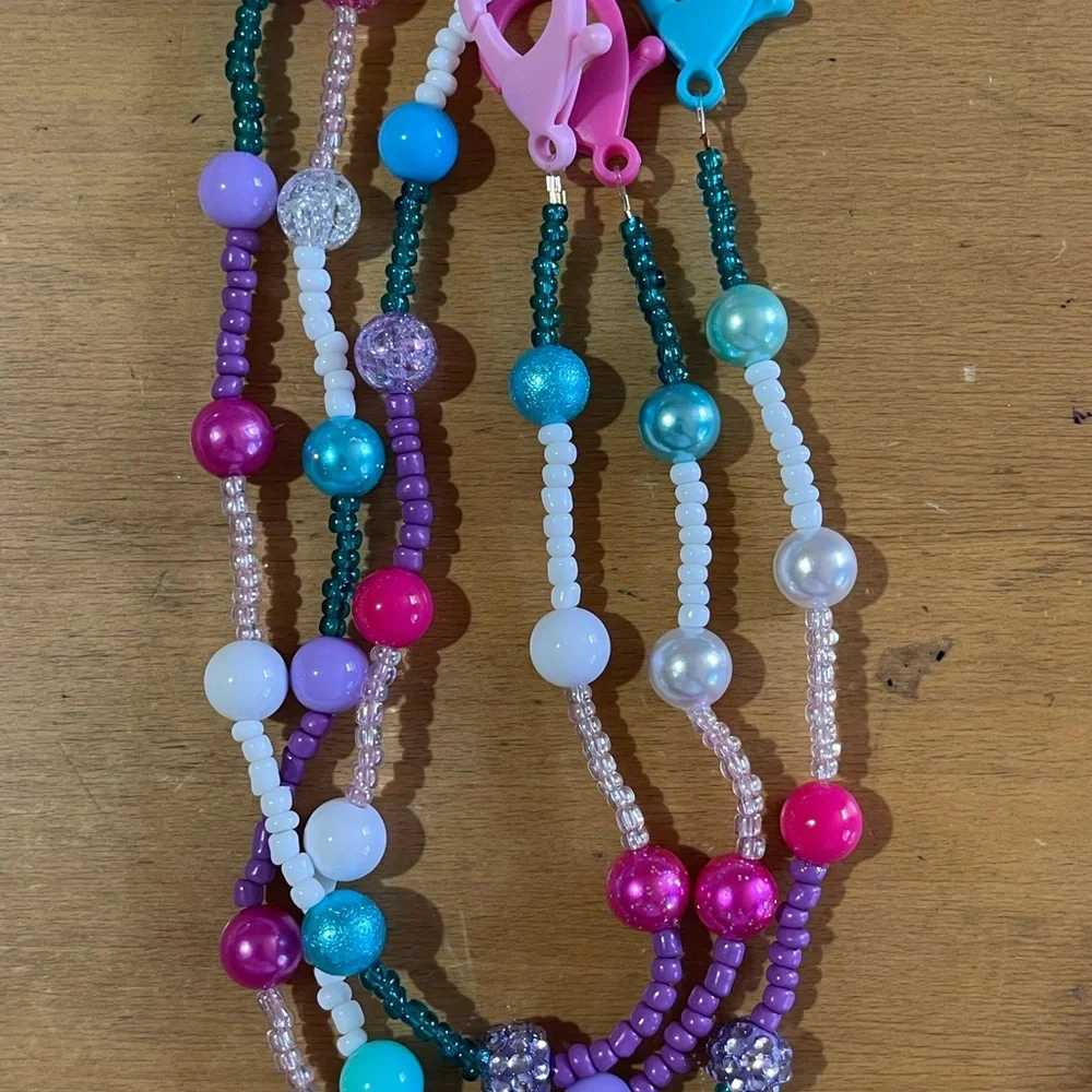 Kids Mask Lanyard- Handmade - Mermaid #2